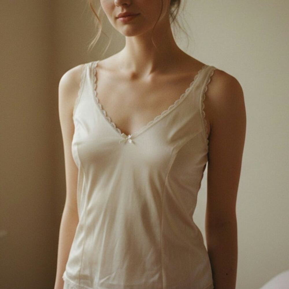 Vintage Warner’s Perfect Measure Camisole | USA Made Nylon Slip Top | Women's 34